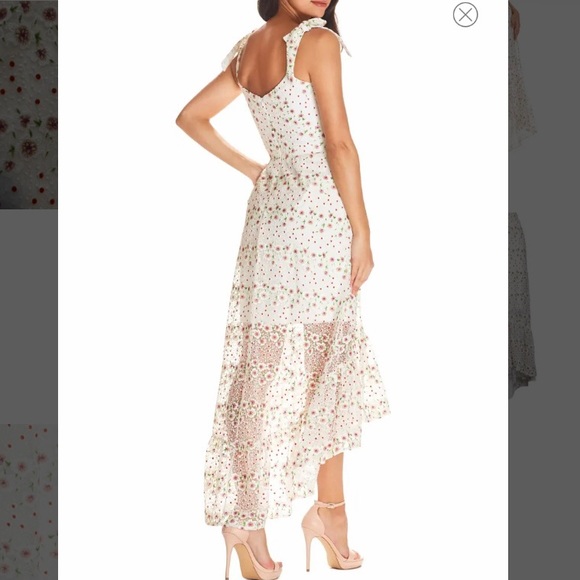 Wren Tie Shoulder High/Low Cocktail Dress - Picture 5 of 7